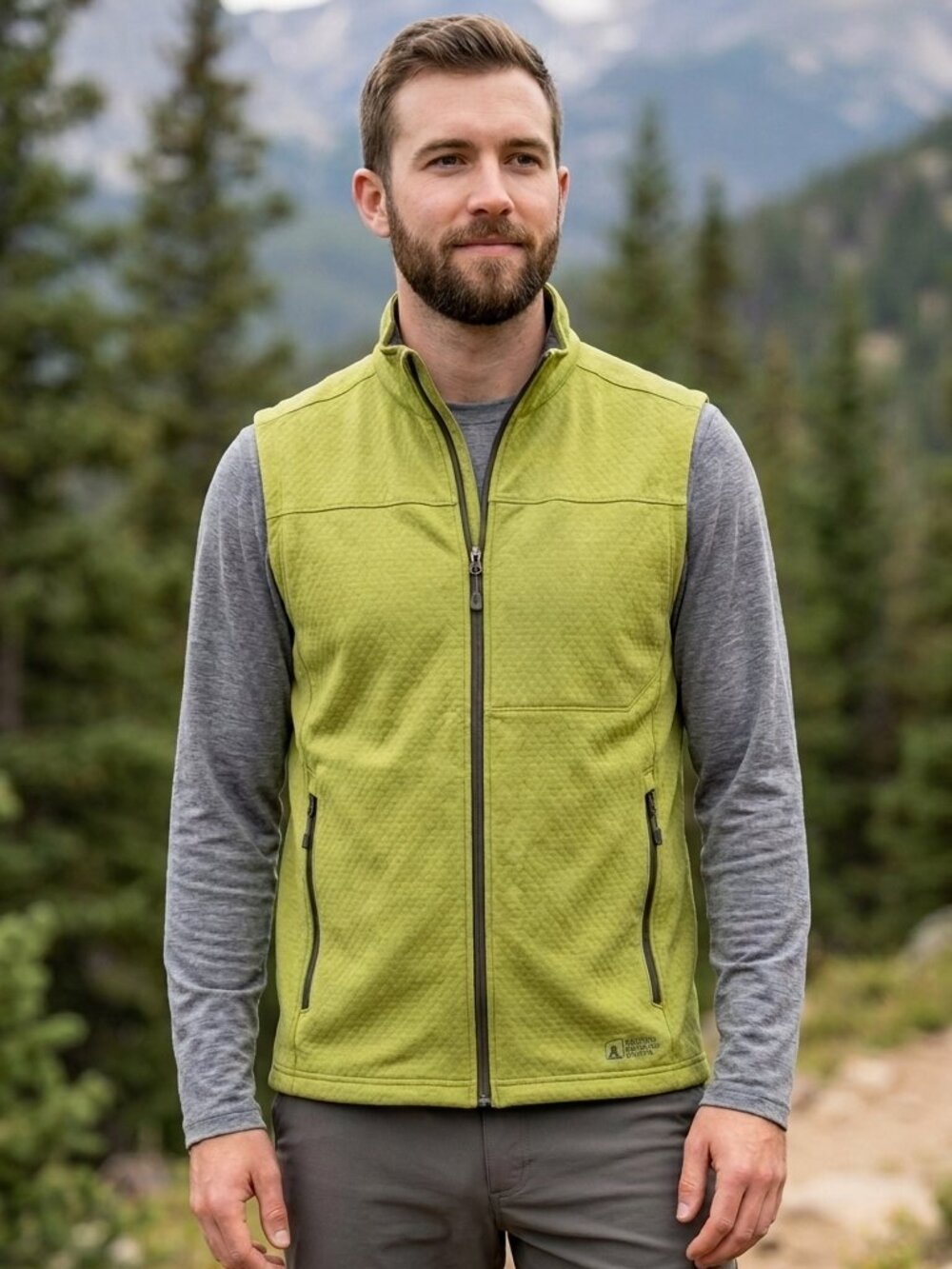 Eastern Mountain Sports NWT Men's Size M Rampart Lime Green Lightweight Vest